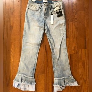 William Rast washed denim jeans